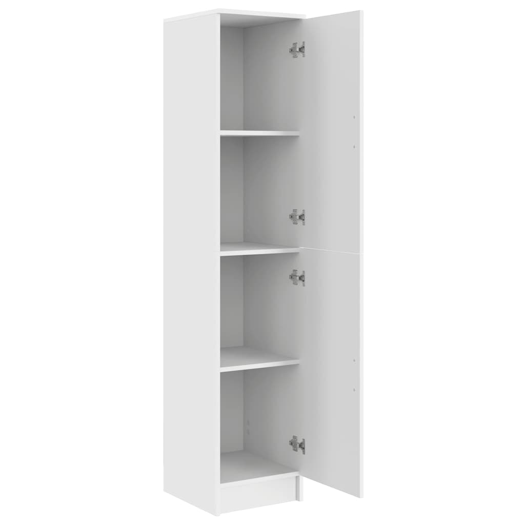 Highboard Blanc 35 x 39 x 168 cm Bois d'ingénierie