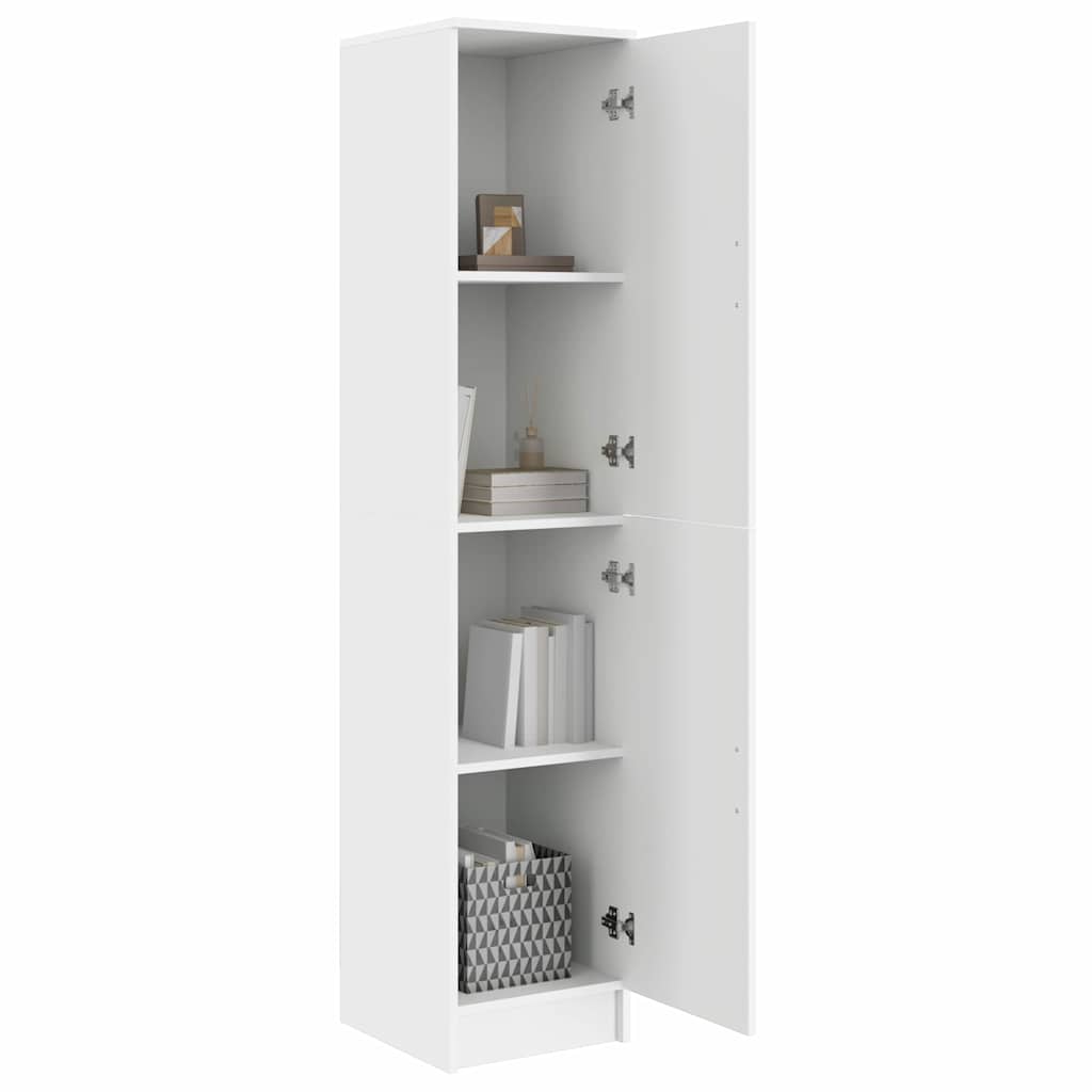 Highboard Blanc 35 x 39 x 168 cm Bois d'ingénierie