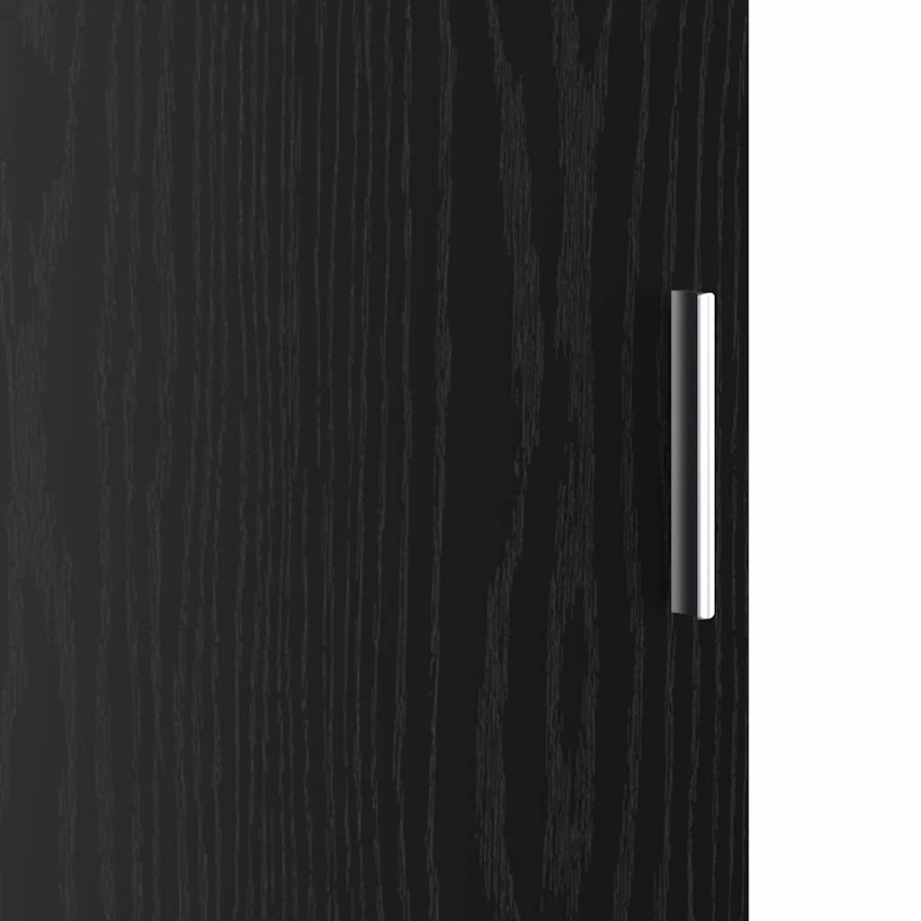Highboard Chêne noir 35 x 39 x 168 cm Bois d'ingénierie