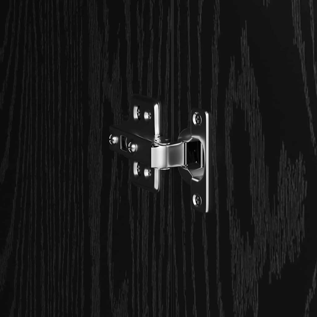 Highboard Chêne noir 35 x 39 x 168 cm Bois d'ingénierie