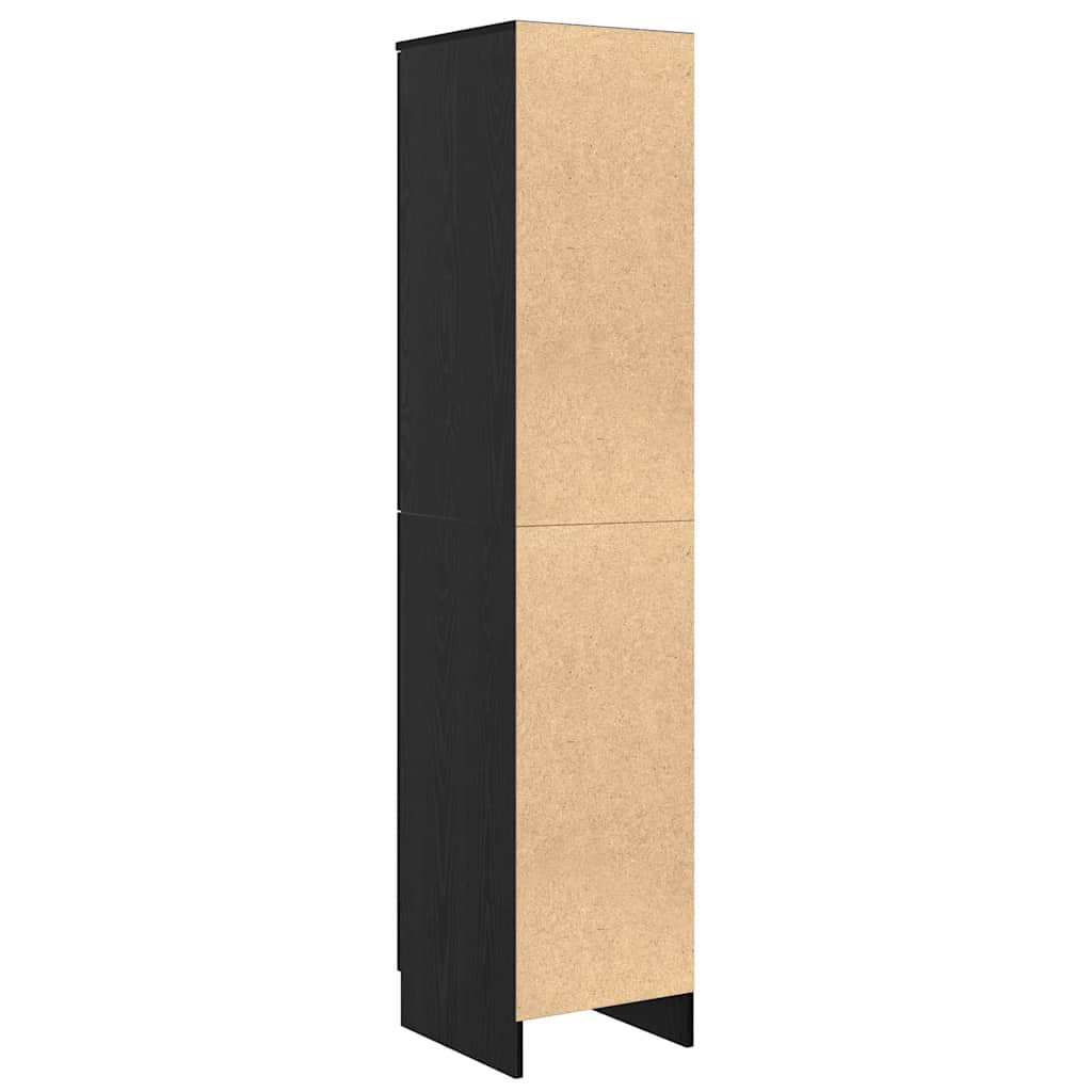 Highboard Chêne noir 35 x 39 x 168 cm Bois d'ingénierie