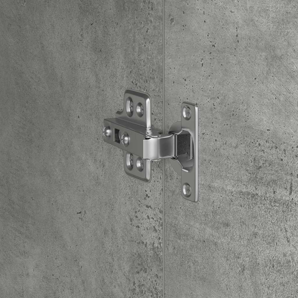 Highboard Gris béton 35 x 39 x 168 cm Bois d'ingénierie - XIOS