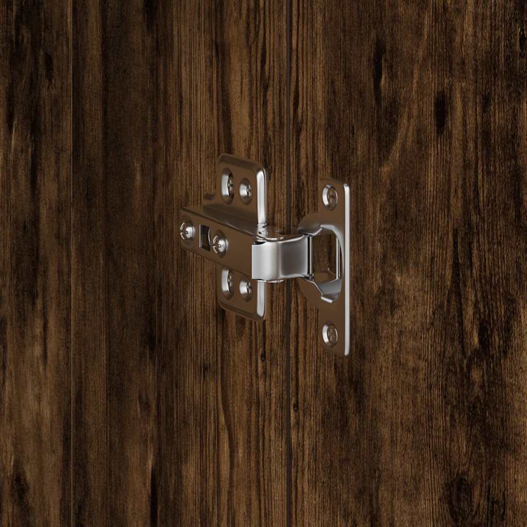 Highboard Chêne fumé 35 x 39 x 168 cm Bois d'ingénierie - XIOS