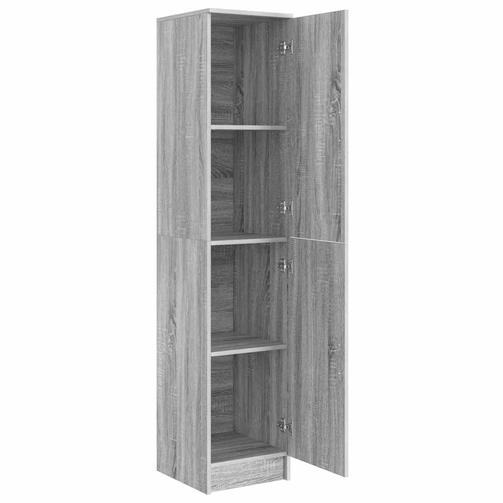 Highboard Sonoma gris 35 x 39 x 168 cm Bois d'ingénierie - XIOS