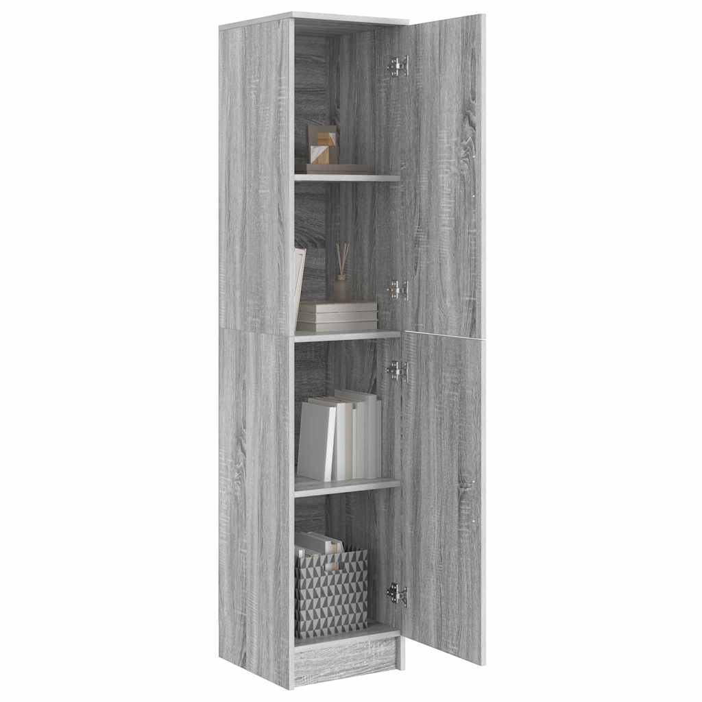 Highboard Sonoma gris 35 x 39 x 168 cm Bois d'ingénierie - XIOS