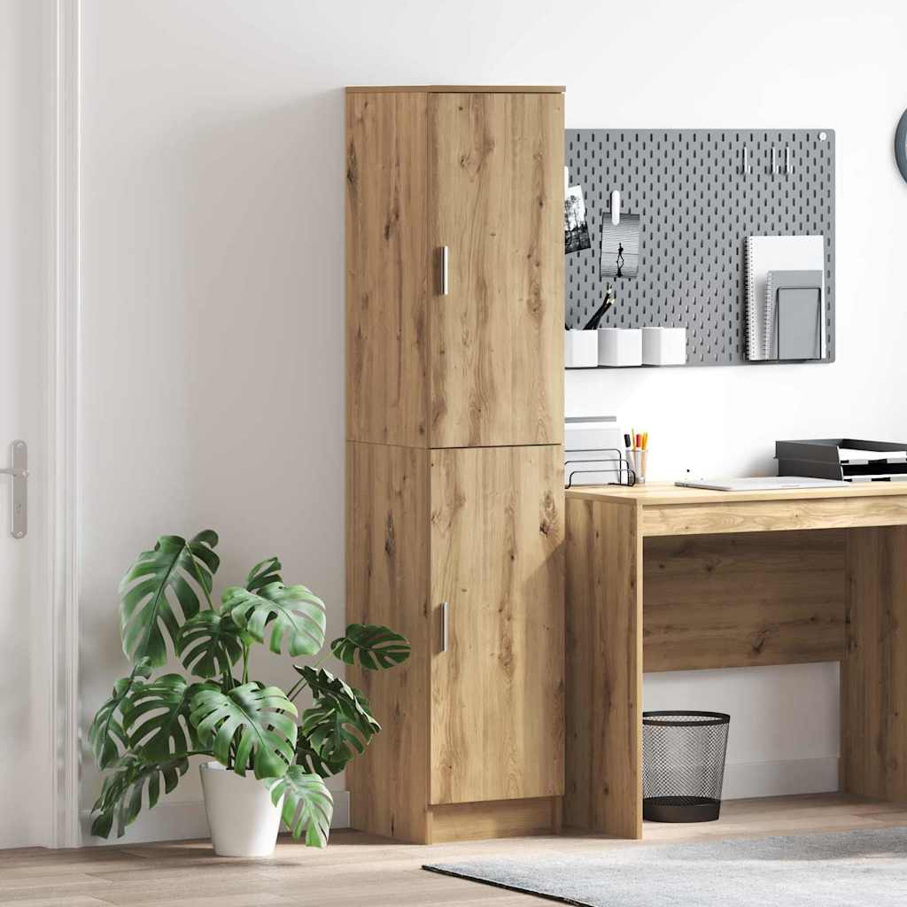 Highboard chêne artisanal 35 x 39 x 168 cm Bois d'ingénierie