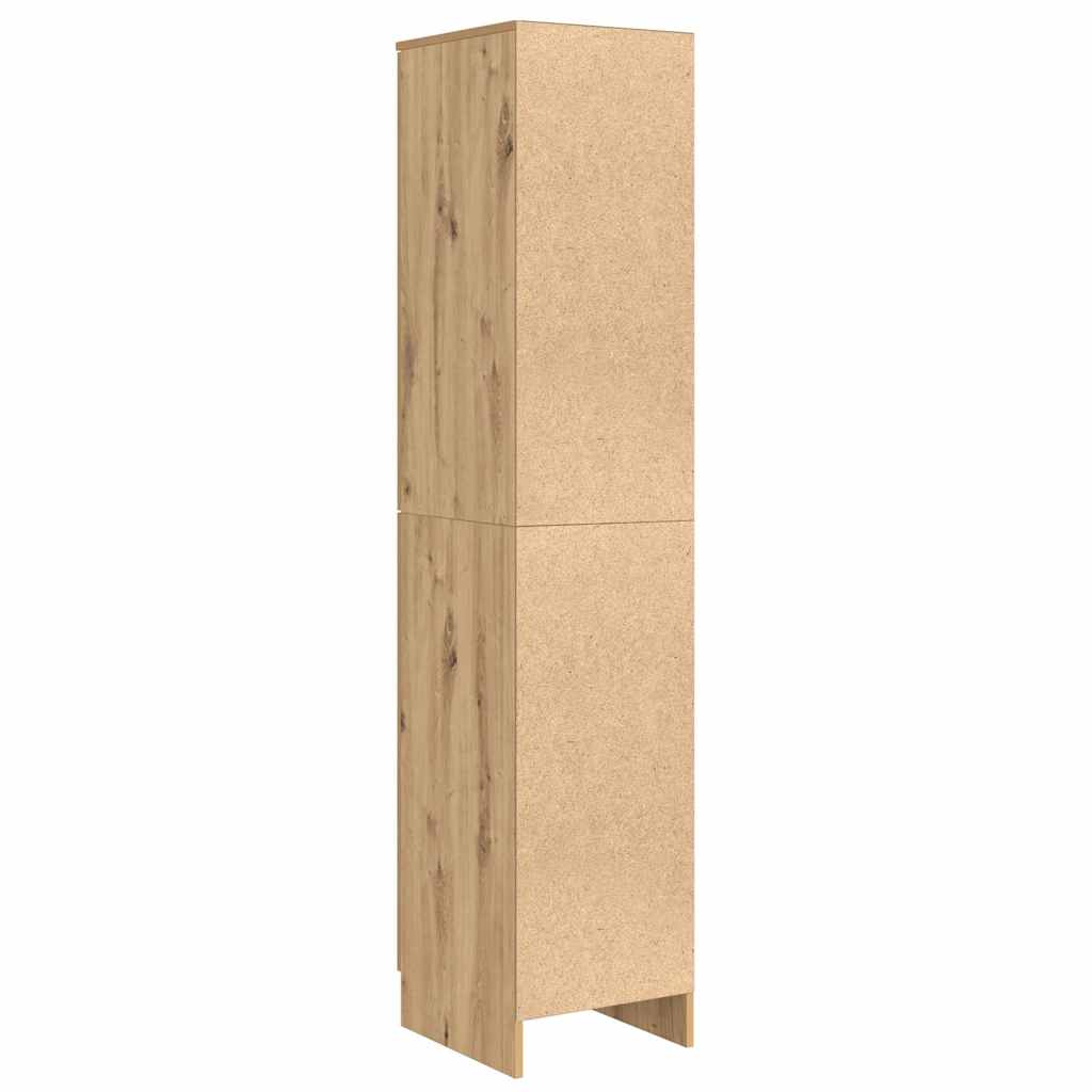 Highboard chêne artisanal 35 x 39 x 168 cm Bois d'ingénierie