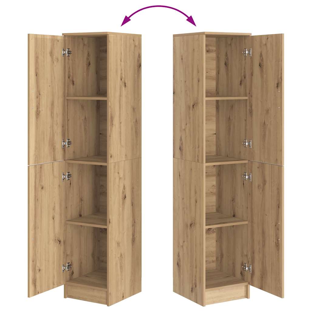 Highboard chêne artisanal 35 x 39 x 168 cm Bois d'ingénierie