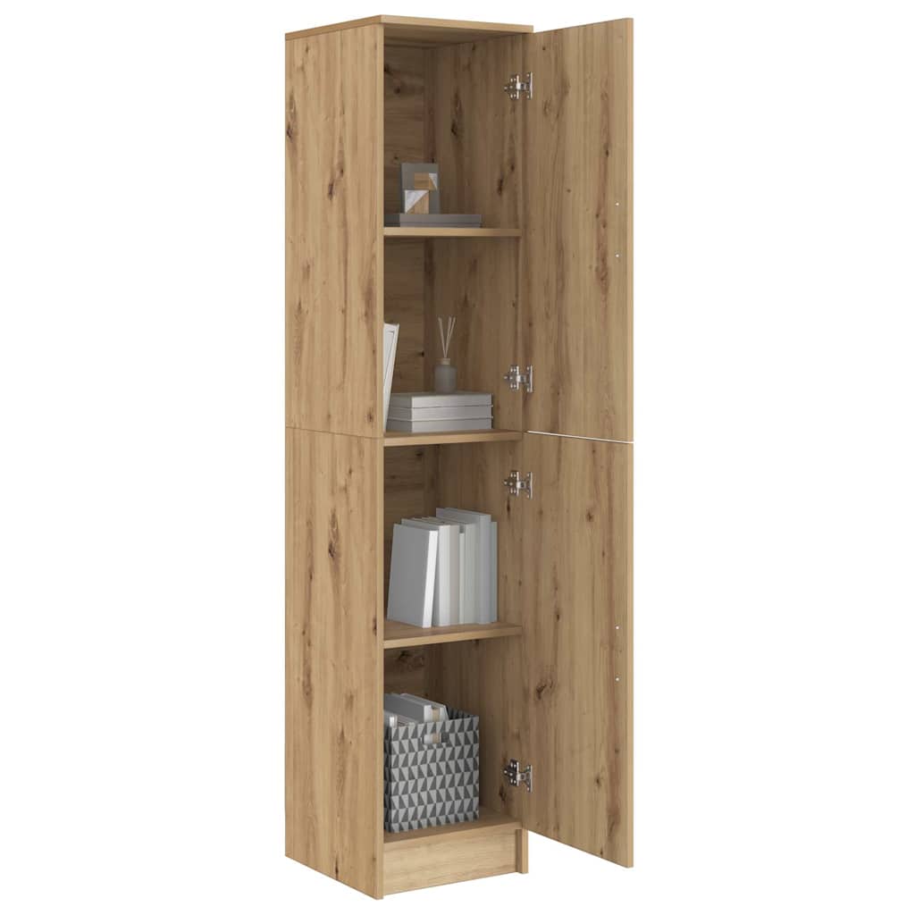 Highboard chêne artisanal 35 x 39 x 168 cm Bois d'ingénierie