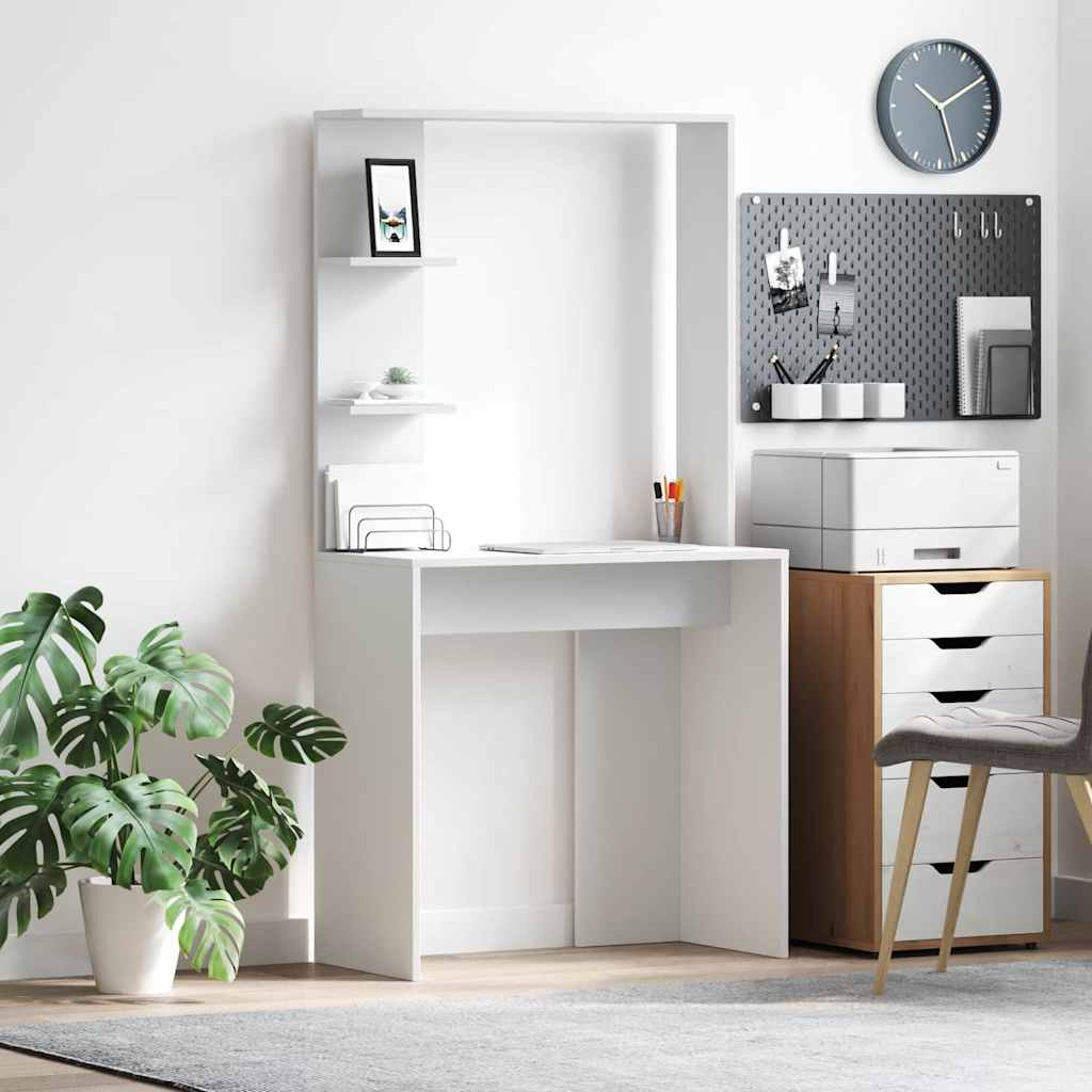 Bureau Blanc 78.5 x 37 x 154.5 cm Bois d'ingénierie - XIOS