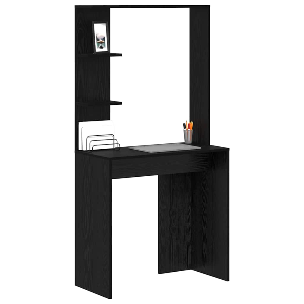 Bureau Chêne noir 78.5 x 37 x 154.5 cm Bois d'ingénierie - XIOS