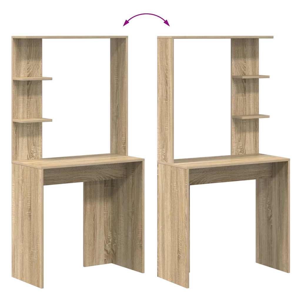Bureau Chêne sonoma 78.5 x 37 x 154.5 cm Bois d'ingénierie - XIOS