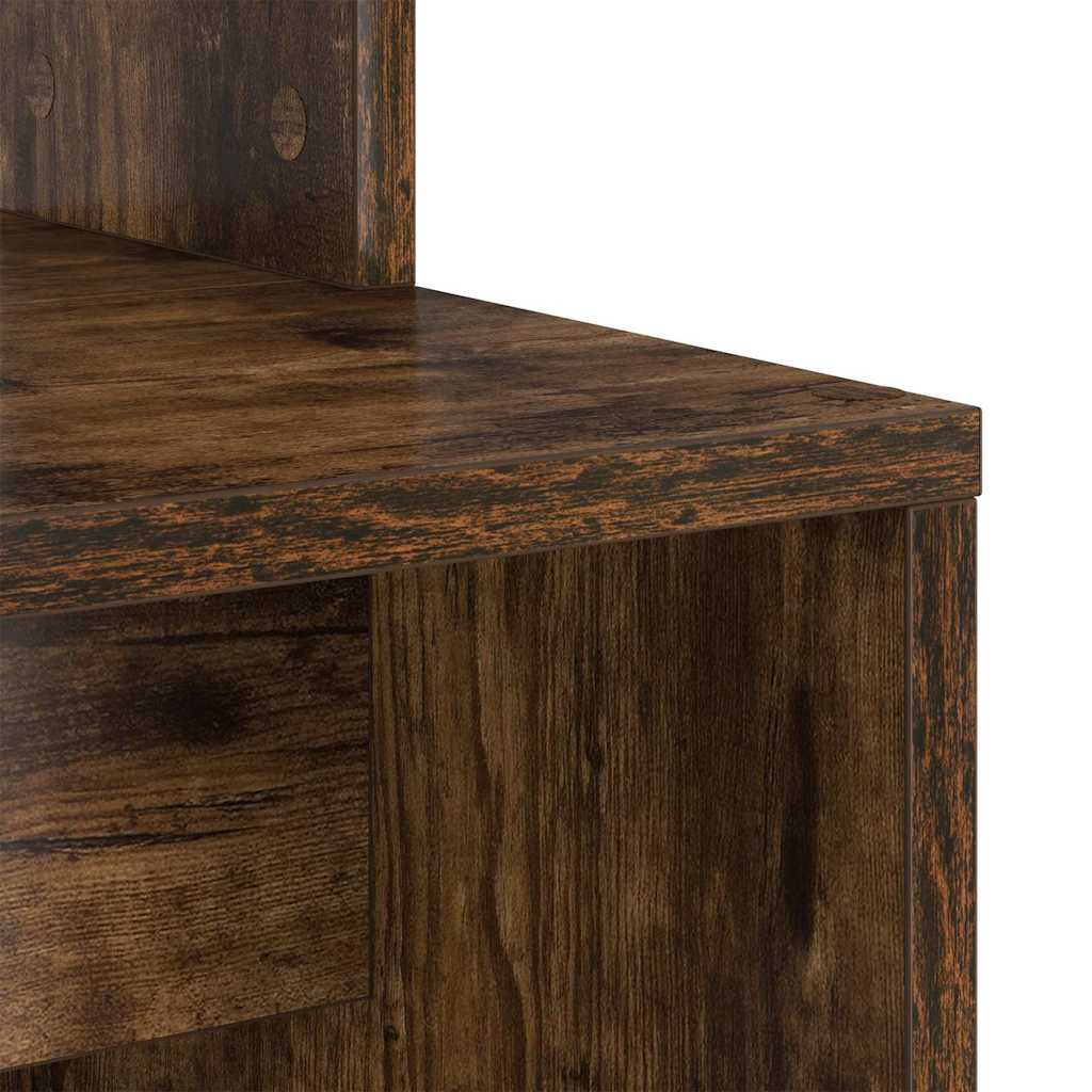 Bureau Chêne fumé 78.5 x 37 x 154.5 cm Bois d'ingénierie - XIOS