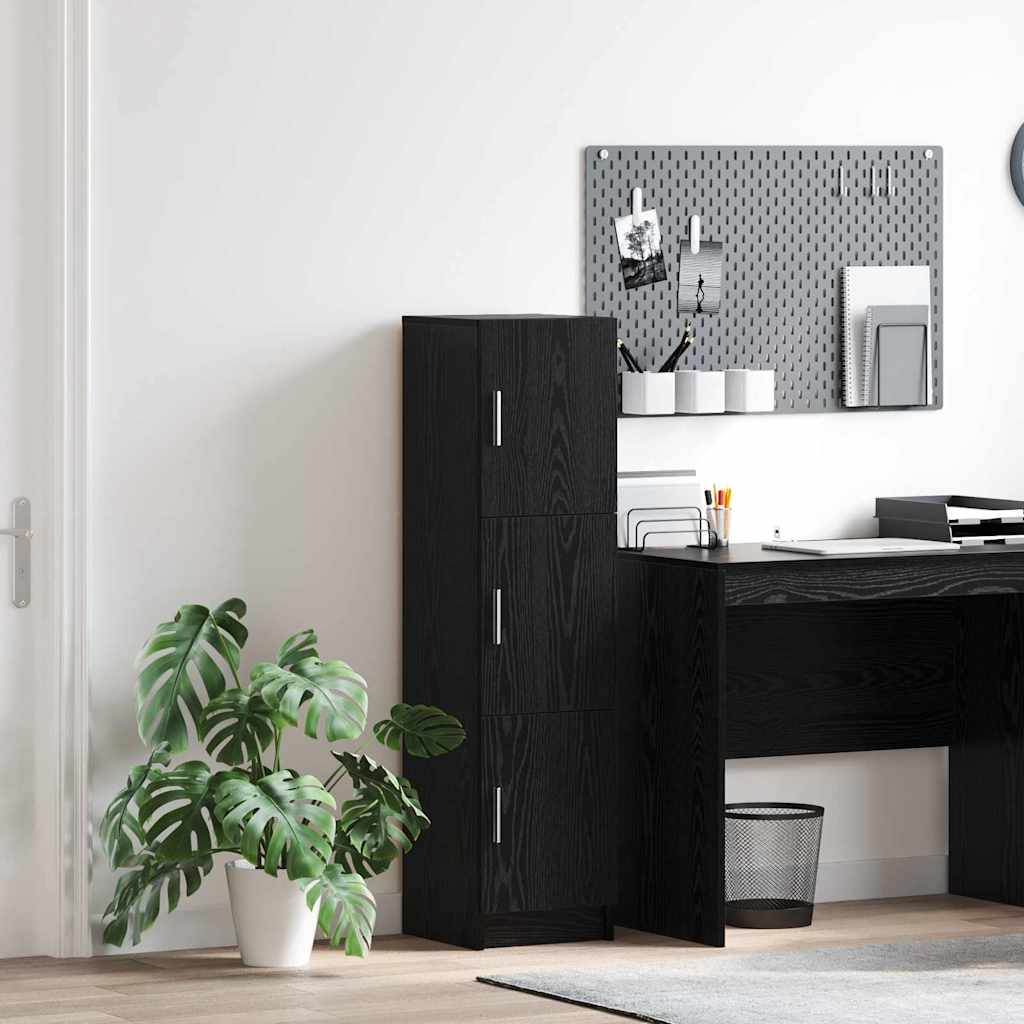 Haut Armoire Chêne noir 31.5 x 32 x 122.5 cm - XIOS