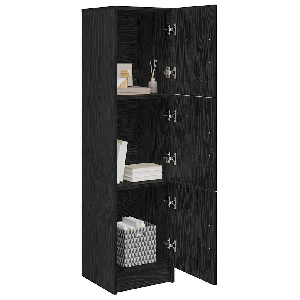 Haut Armoire Chêne noir 31.5 x 32 x 122.5 cm - XIOS