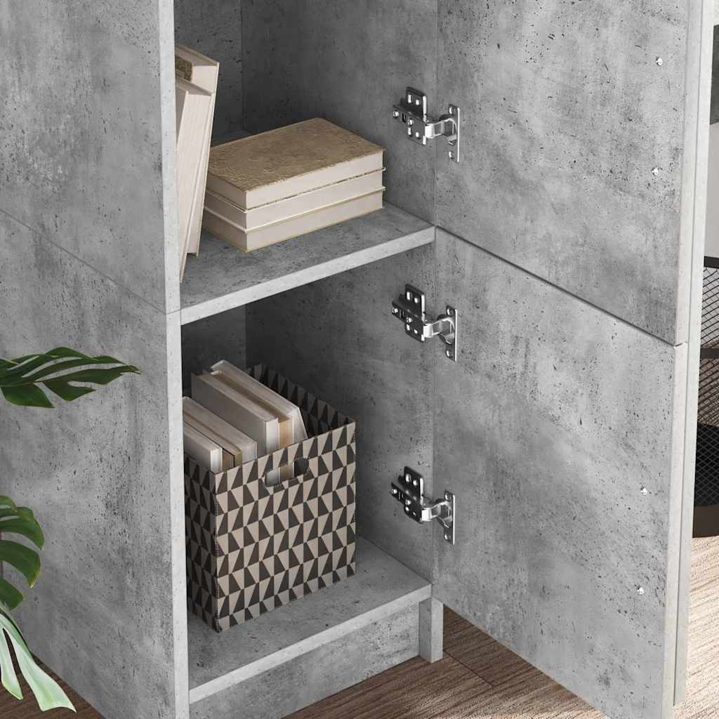 Haut Armoire Gris béton 31.5 x 32 x 122.5 cm - XIOS