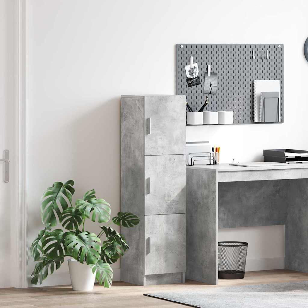Haut Armoire Gris béton 31.5 x 32 x 122.5 cm - XIOS