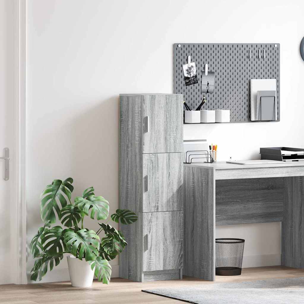 Haut Armoire Gris Sonoma 31.5 x 32 x 122.5 cm - XIOS