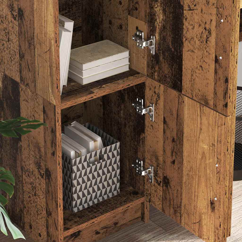 Haut Armoire Bois ancien 31.5 x 32 x 122.5 cm - XIOS