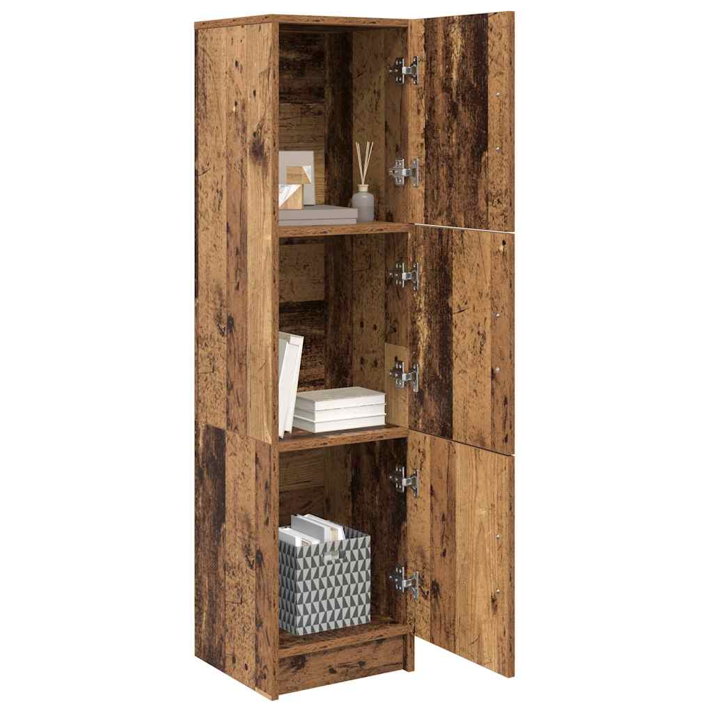 Haut Armoire Bois ancien 31.5 x 32 x 122.5 cm - XIOS