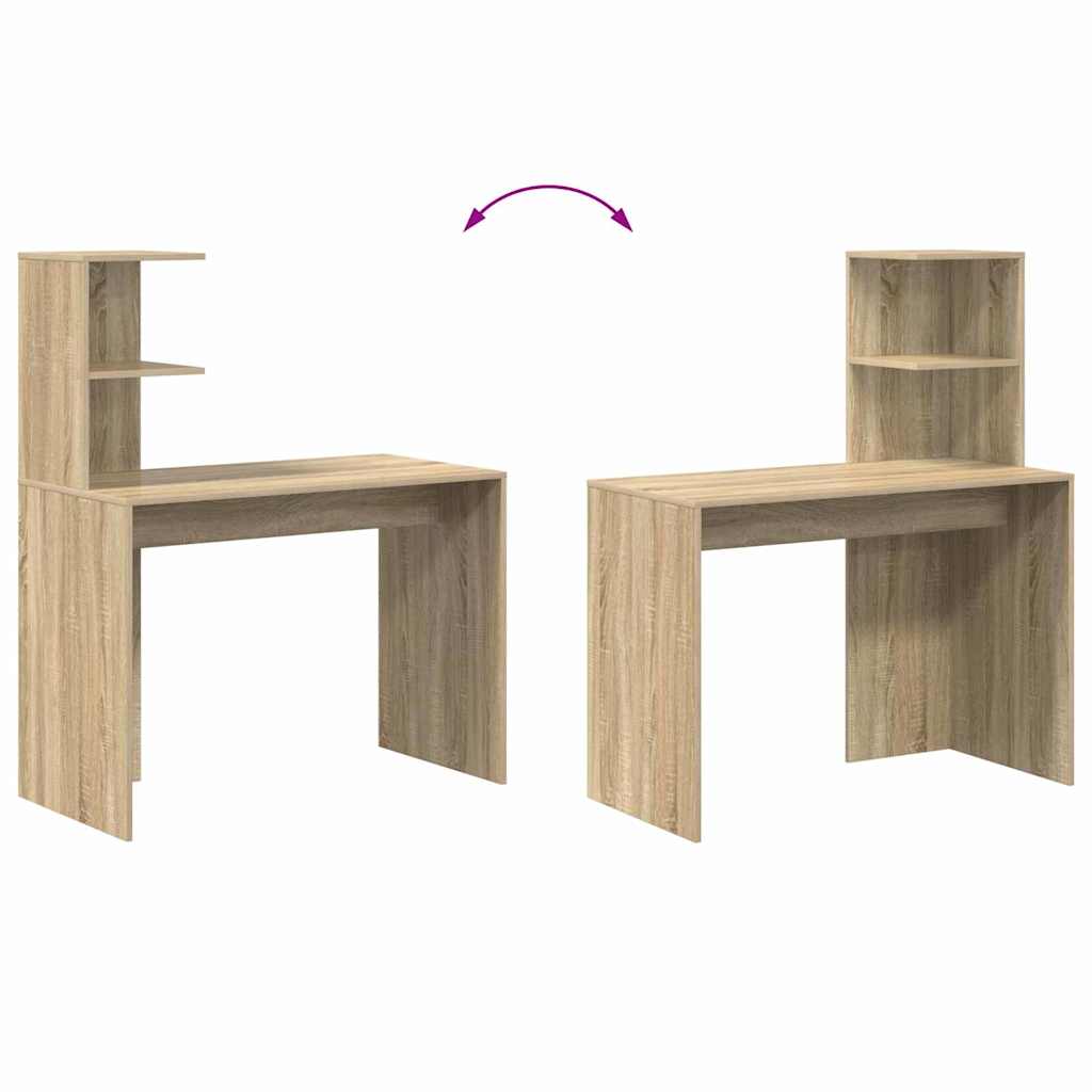 Bureau Chêne sonoma 102 x 50 x 124 cm Bois d'ingénierie - XIOS