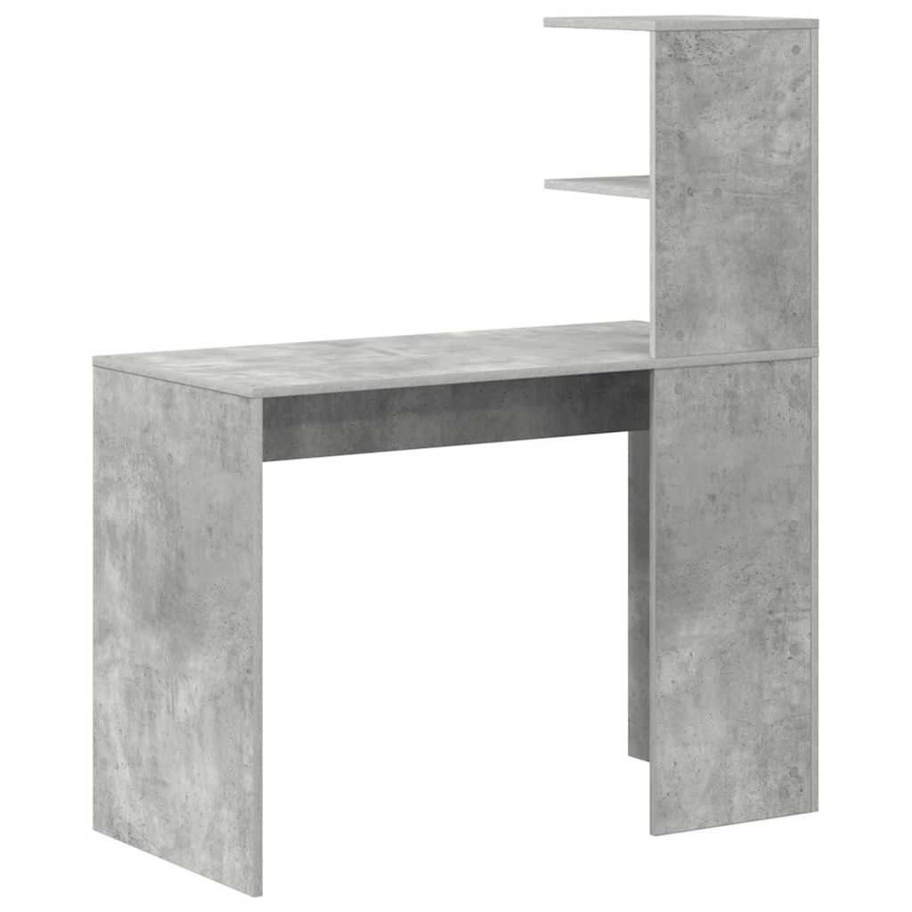 Bureau Gris béton 102 x 50 x 124 cm Bois d'ingénierie - XIOS