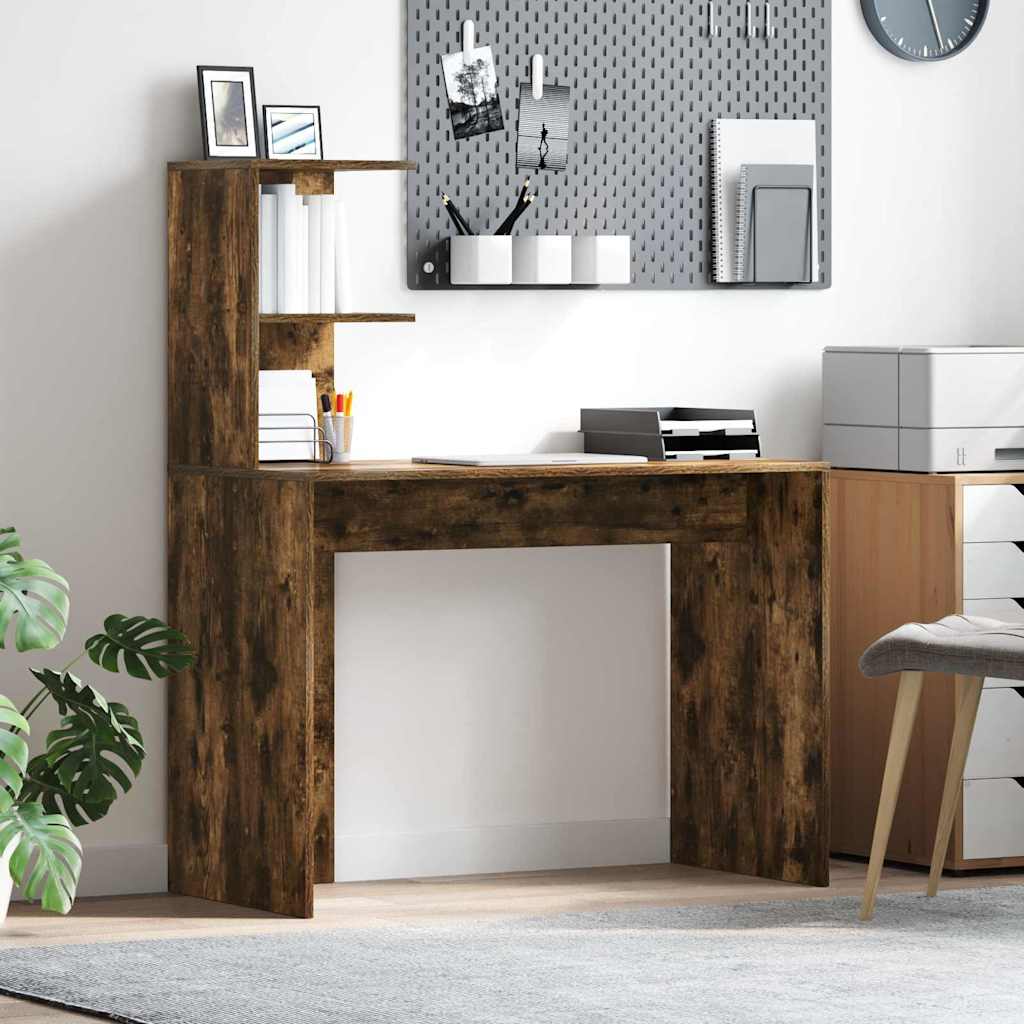 Bureau Chêne fumé 102 x 50 x 124 cm Bois d'ingénierie - XIOS