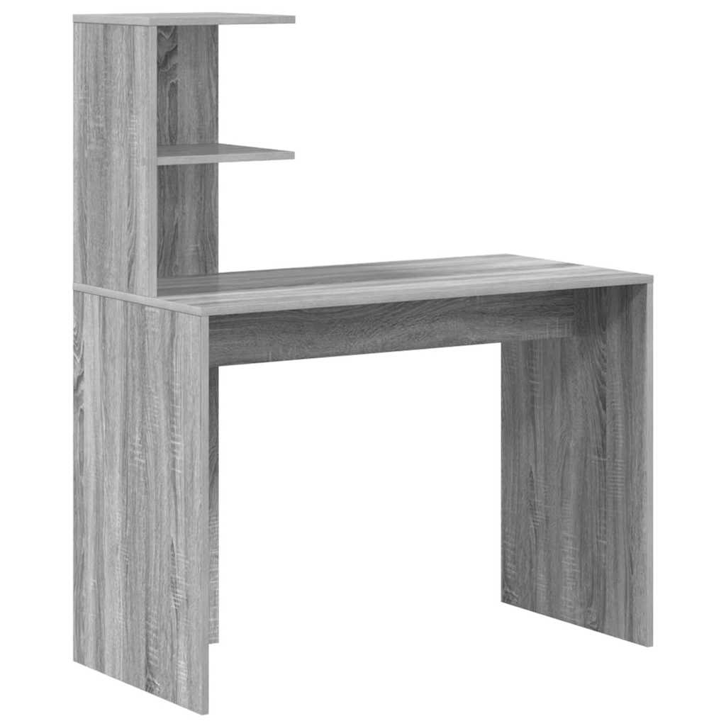 Bureau Sonoma gris 102 x 50 x 124 cm Bois d'ingénierie - XIOS