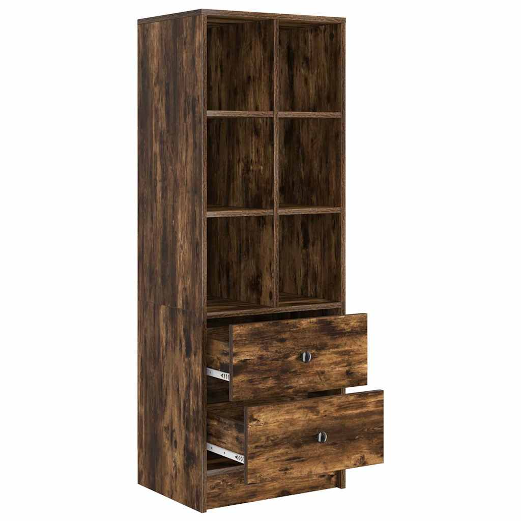 Haut Armoire Chêne fumé 45,5 x 34 x 127 cm Bois d'ingénierie - XIOS
