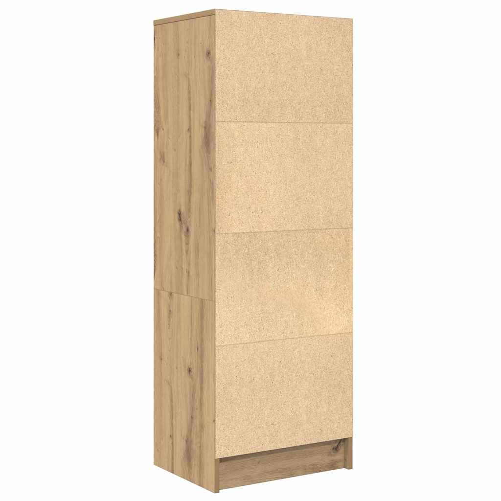 Haut Armoire avec tiroir chêne artisanal 45,5 x 34 x 127 cm - XIOS