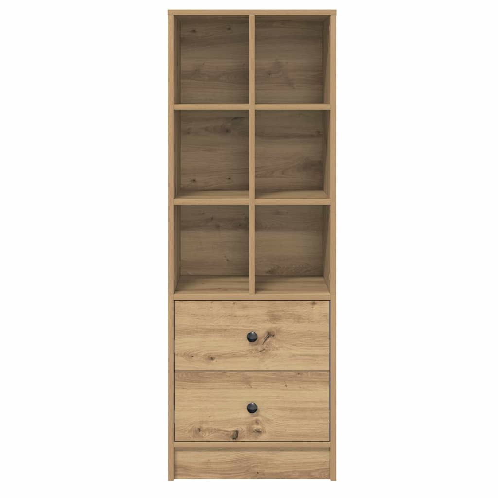 Haut Armoire avec tiroir chêne artisanal 45,5 x 34 x 127 cm - XIOS