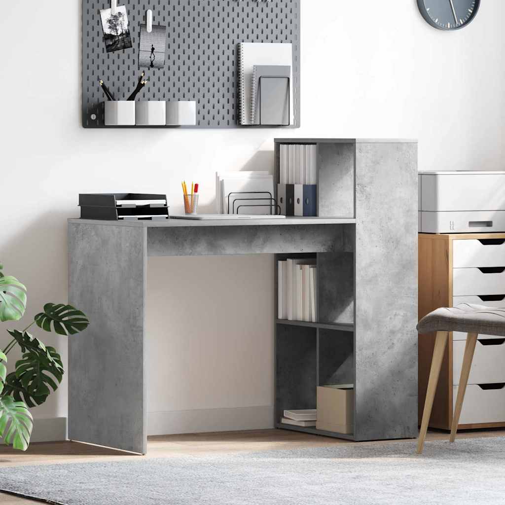 Bureau Gris béton 108 x 55 x 103,5 cm Bois d'ingénierie - XIOS