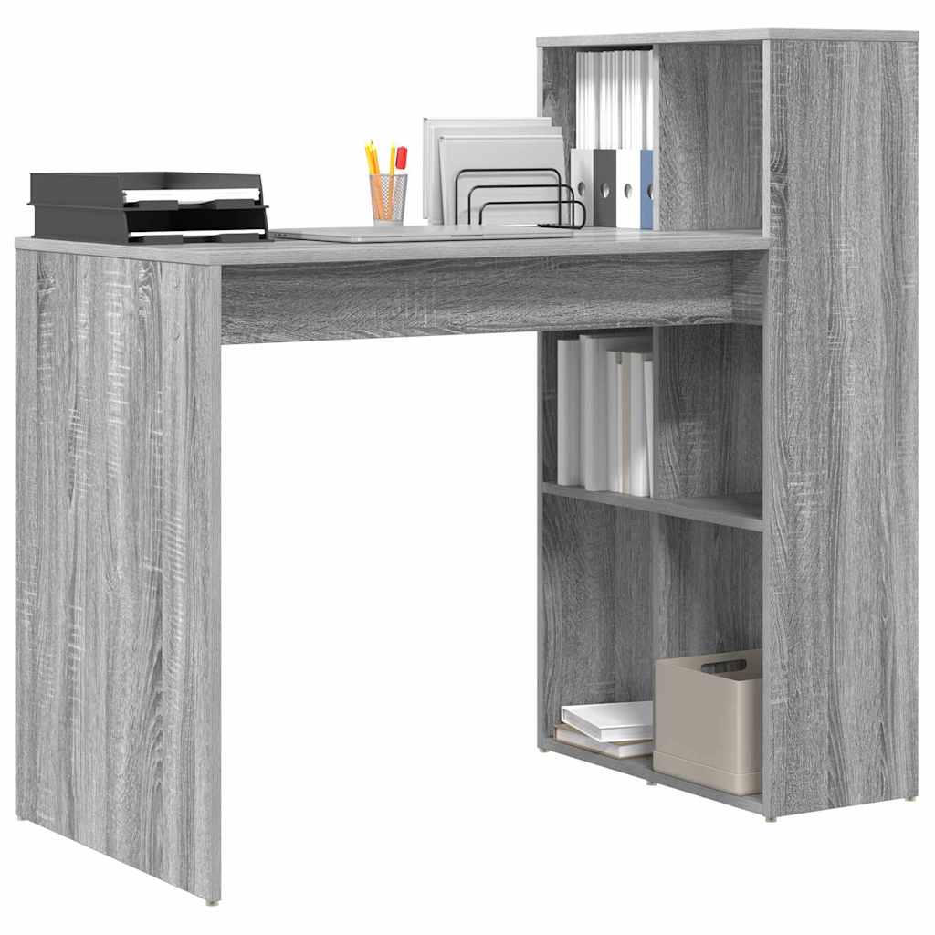 Bureau Gris Sonoma 108 x 55 x 103,5 cm Bois d'ingénierie - XIOS