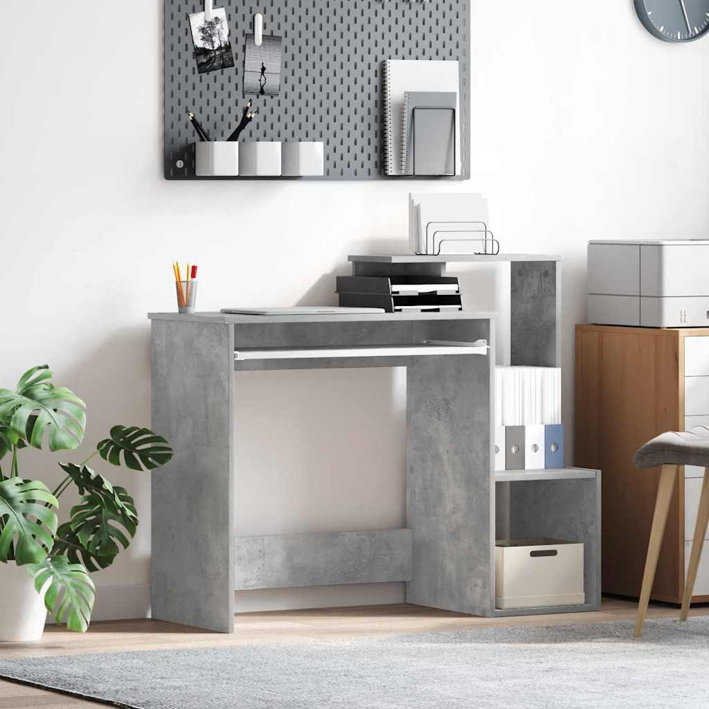 Bureau Gris béton 106 x 40 x 88.5 cm Bois d'ingénierie - XIOS