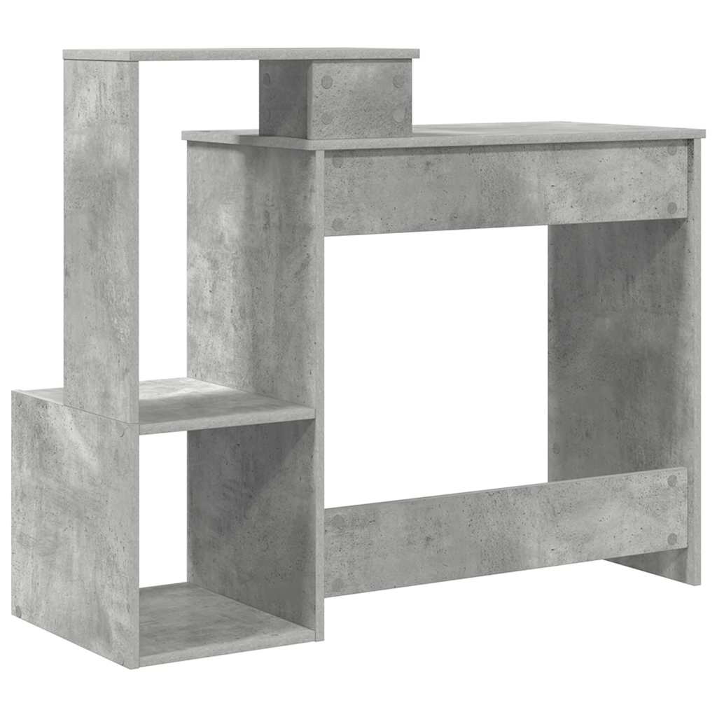 Bureau Gris béton 106 x 40 x 88.5 cm Bois d'ingénierie - XIOS