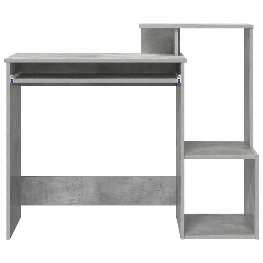 Bureau Gris béton 106 x 40 x 88.5 cm Bois d'ingénierie - XIOS
