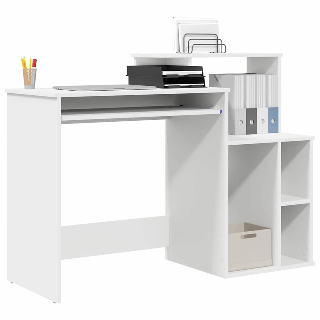Bureau avec Rangement avec étagère Blanc 120.5 x 44 x 88.5 cm - XIOS