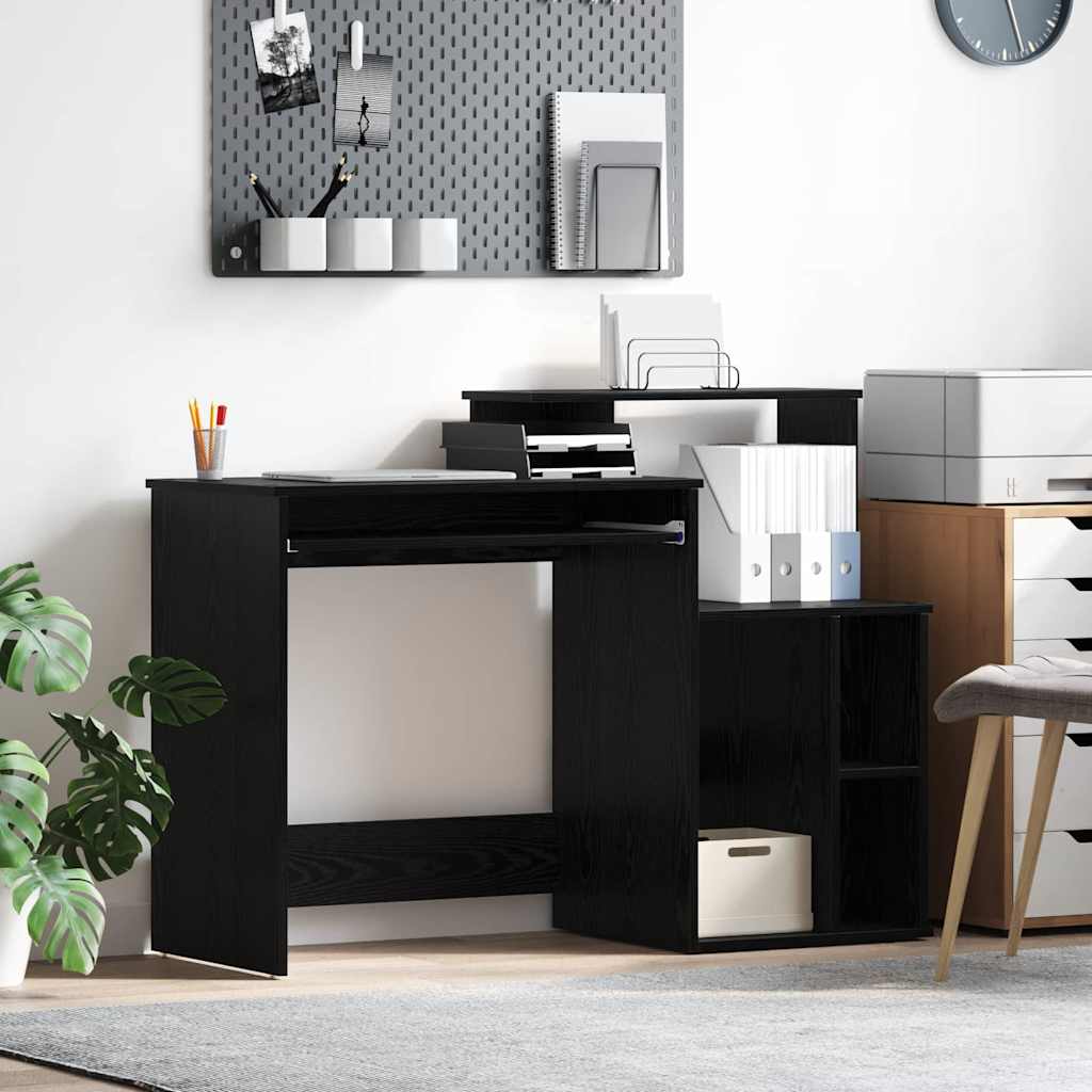 Bureau avec Rangement Chêne noir 120.5 x 44 x 88.5 cm - XIOS