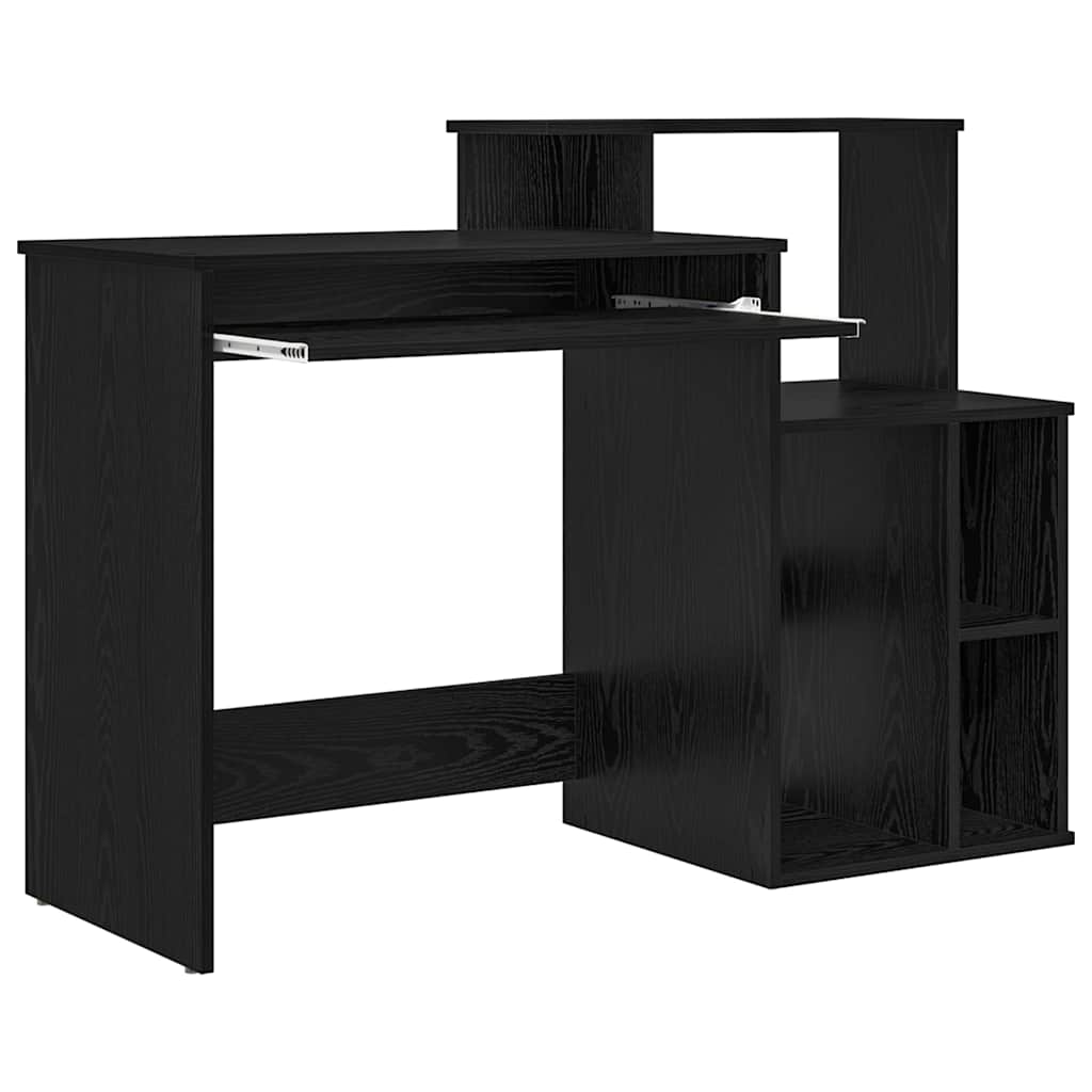 Bureau avec Rangement Chêne noir 120.5 x 44 x 88.5 cm - XIOS