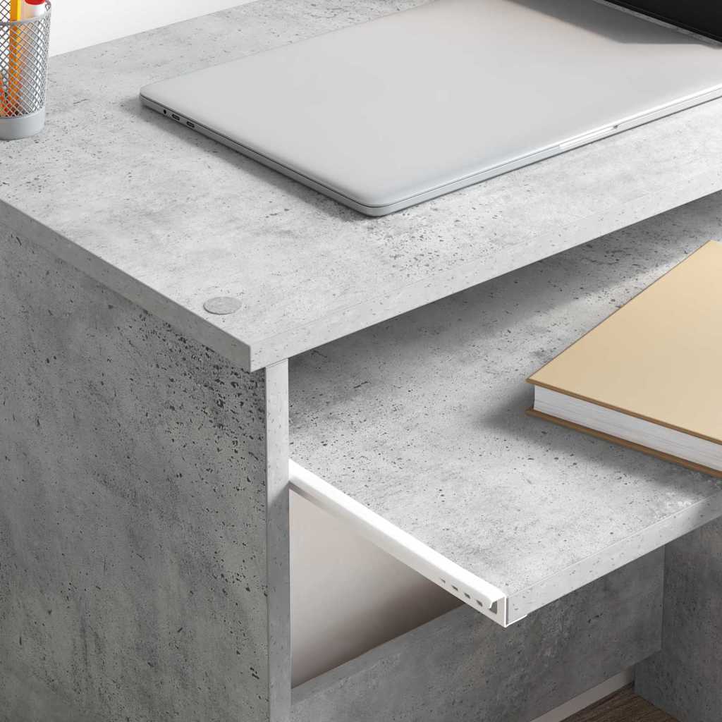 Bureau avec Rangement Gris béton 120.5 x 44 x 88.5 cm - XIOS