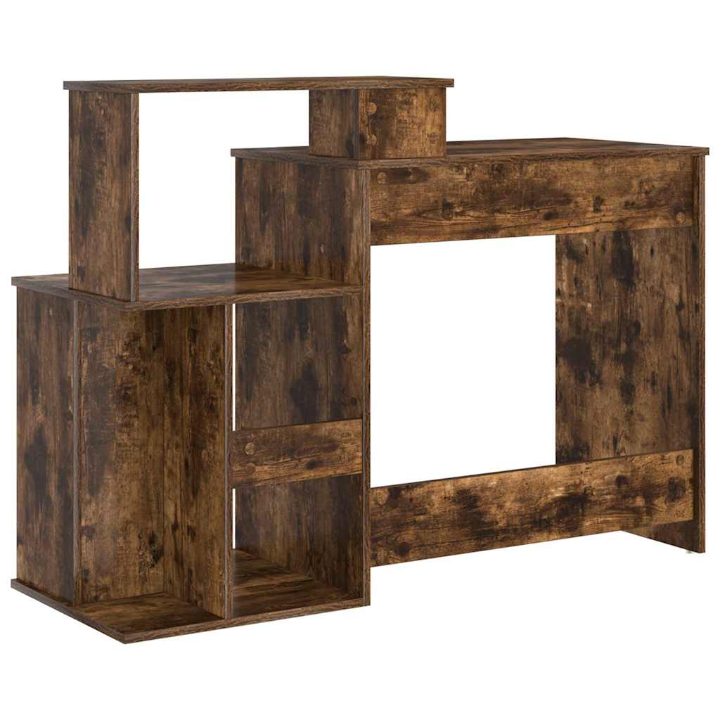 Bureau avec Rangement Chêne fumé 120.5 x 44 x 88.5 cm - XIOS