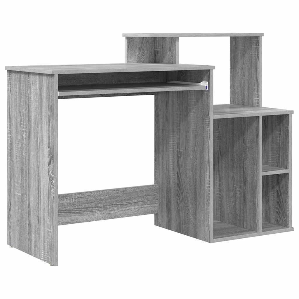 Bureau avec Rangement Sonoma gris 120.5 x 44 x 88.5 cm - XIOS