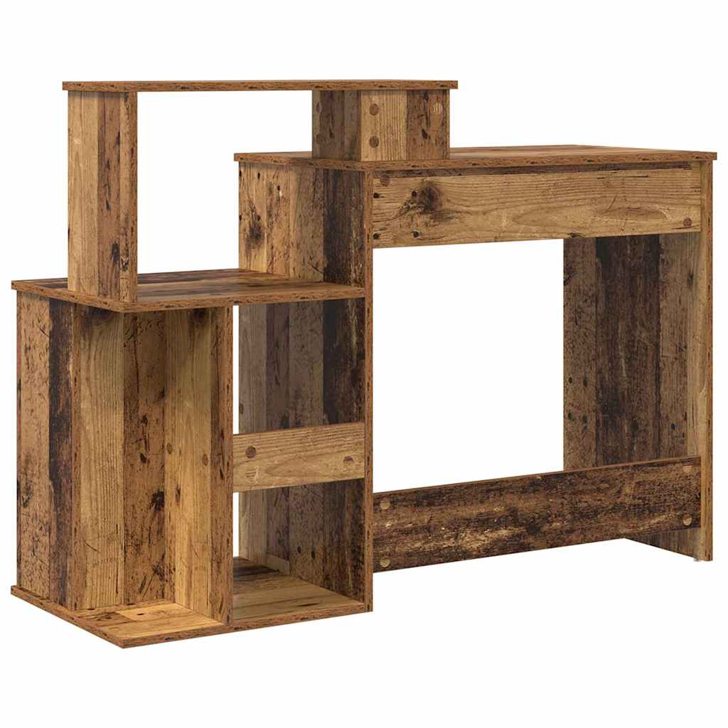 Bureau avec Rangement Bois Ancien 120.5 x 44 x 88.5 cm - XIOS