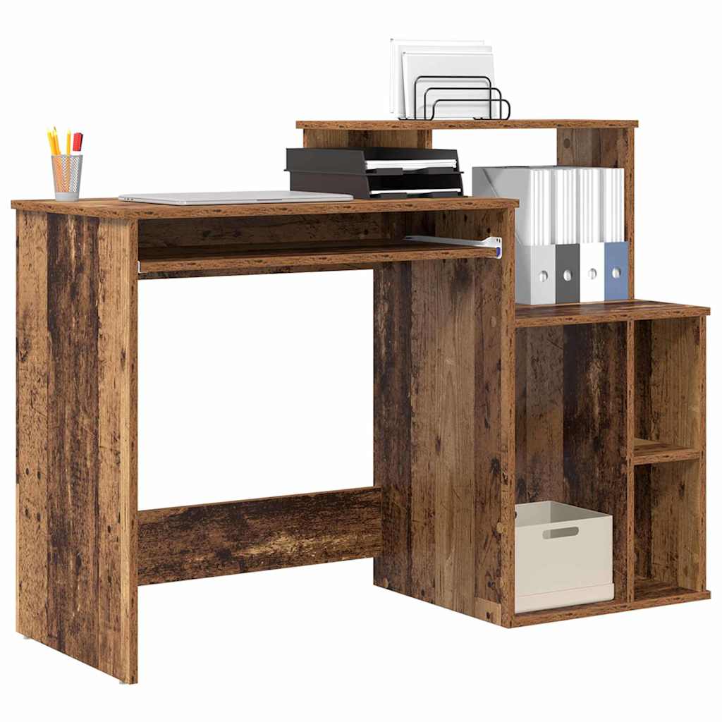 Bureau avec Rangement Bois Ancien 120.5 x 44 x 88.5 cm - XIOS
