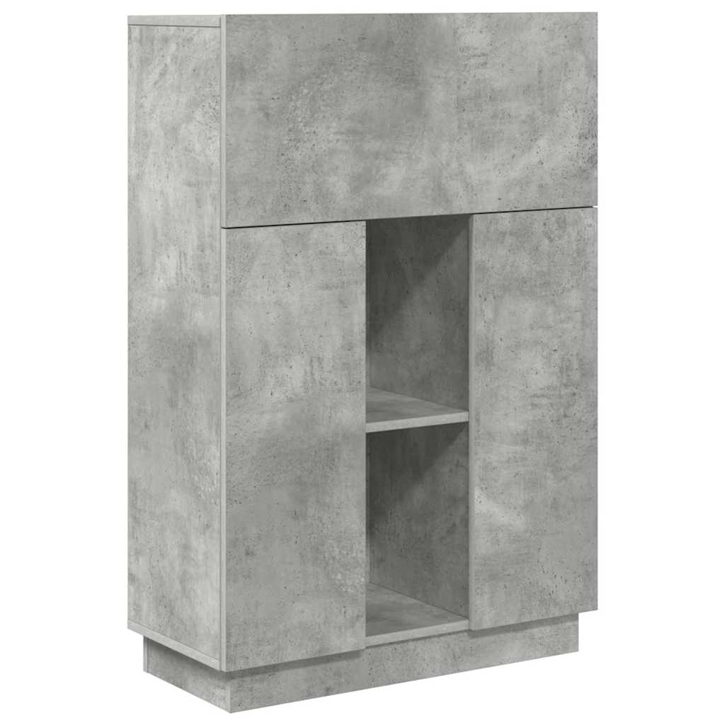 Bureau avec porte Gris 71,5 x 31,5 x 106,5 cm Bois d'ingénierie - XIOS