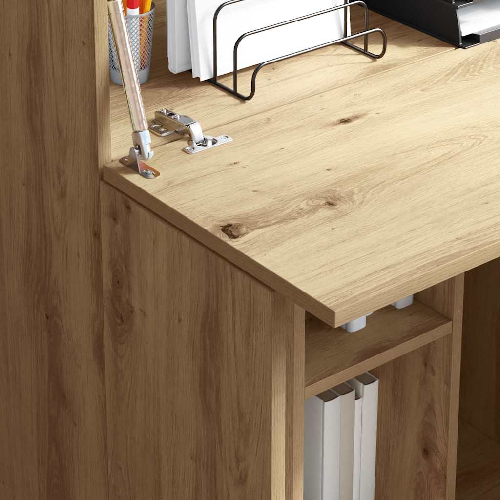 Bureau chêne artisanal 71,5 x 31,5 x 106,5 cm Bois d'ingénierie - XIOS