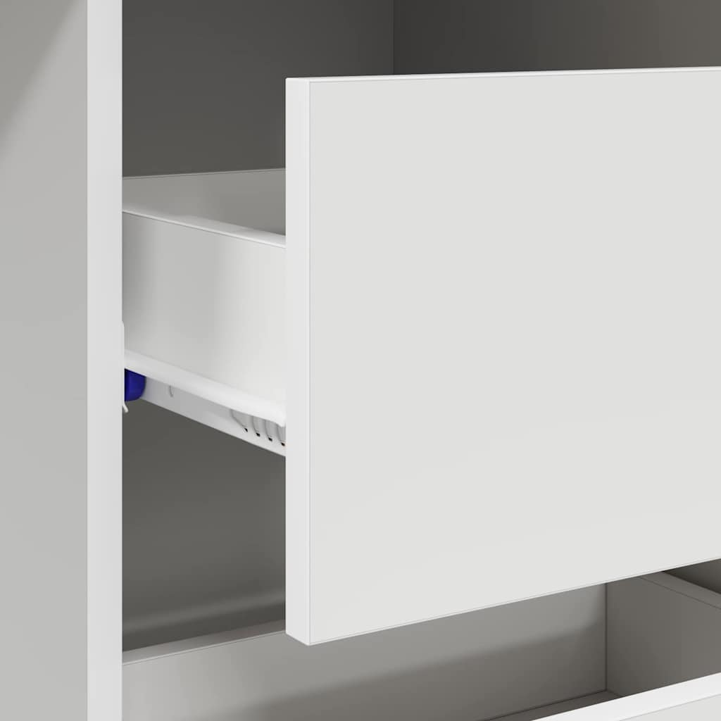 Bureau avec tiroir Blanc 90 x 37,5 x 75 cm Bois d'ingénierie - XIOS