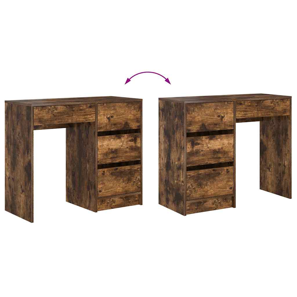 Bureau Chêne fumé 90 x 37,5 x 75 cm Bois d'ingénierie - XIOS