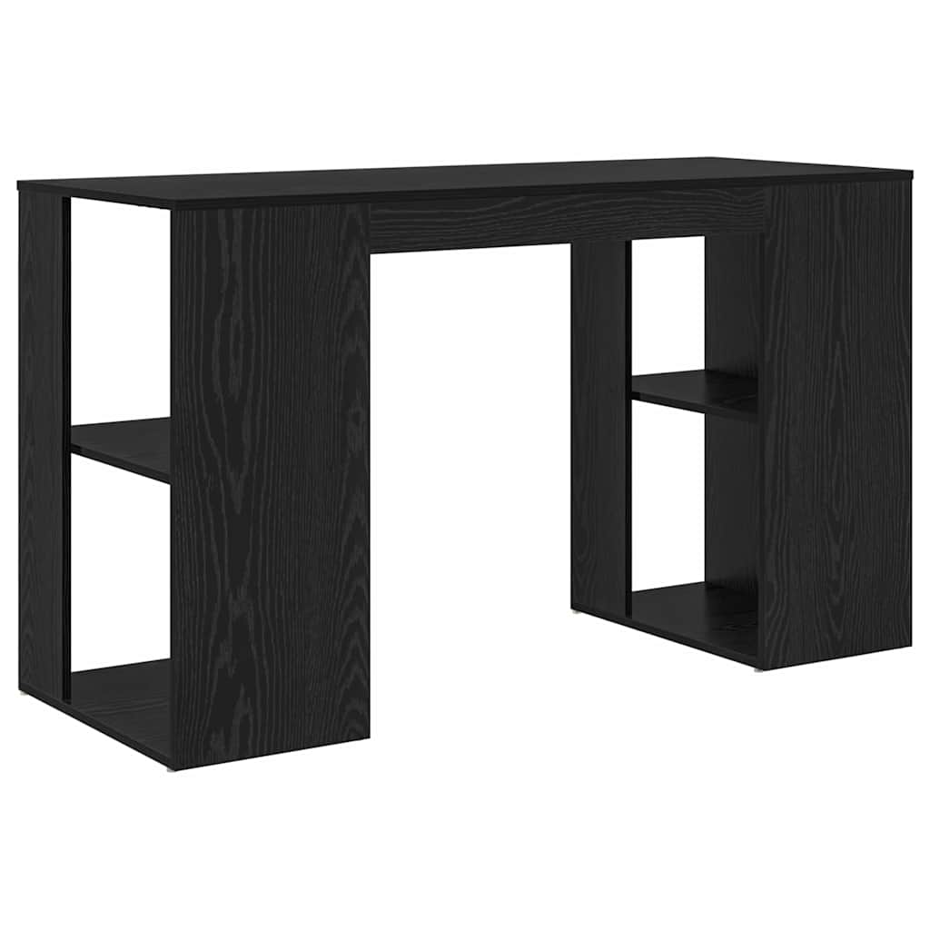 Bureau avec Rangement Chêne noir 130 x 50,5 x 75 cm - XIOS