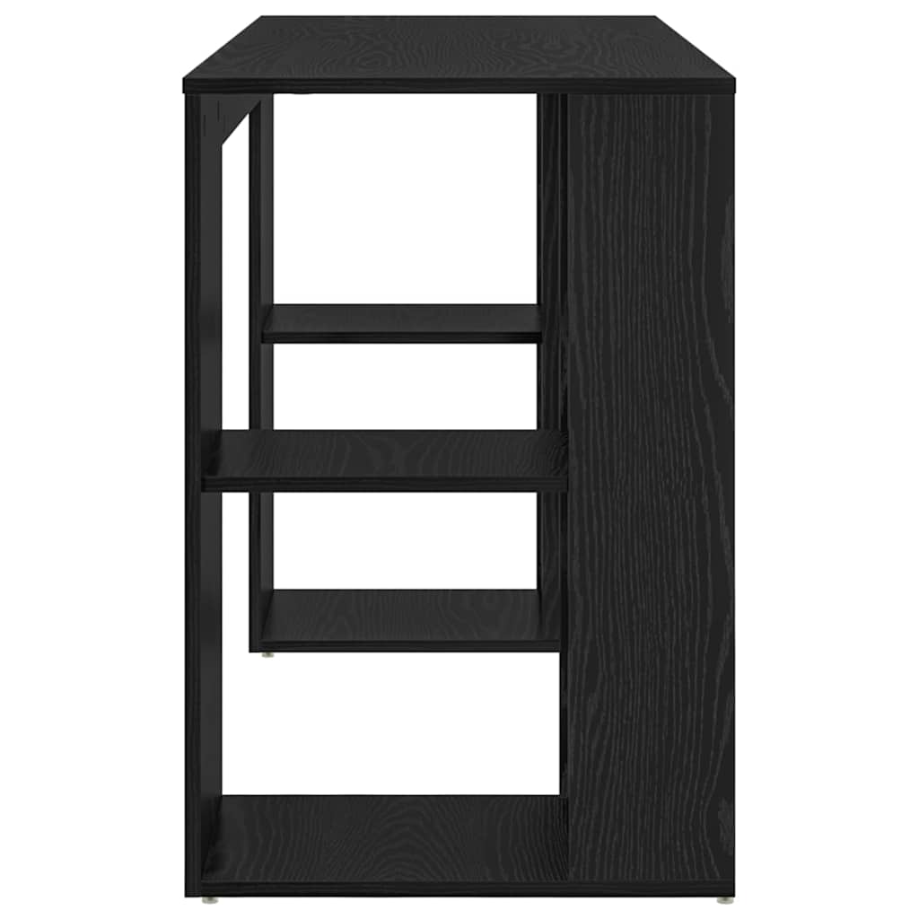 Bureau avec Rangement Chêne noir 130 x 50,5 x 75 cm - XIOS